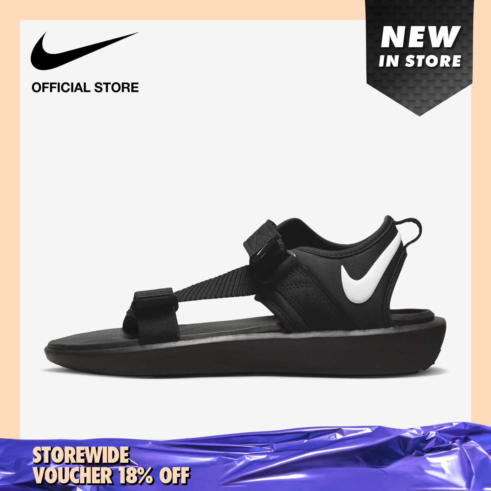 Nike Men's Vista Sandals - Black
