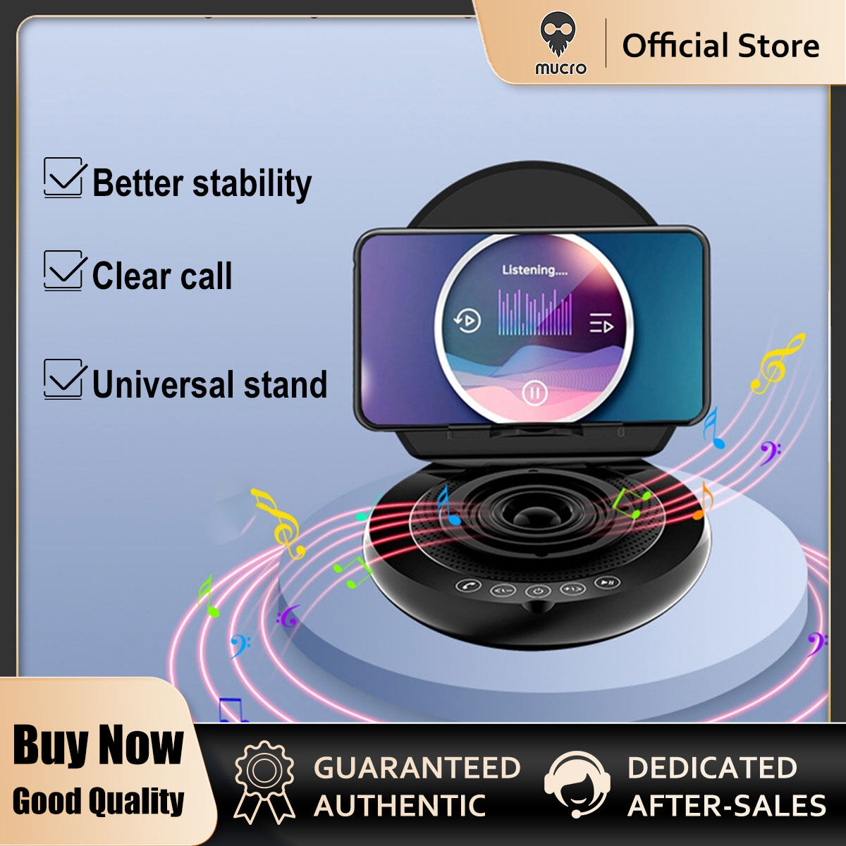 Mucro L23 Mobile Phone Holder Portable Fesktop Bluetooth Speaker