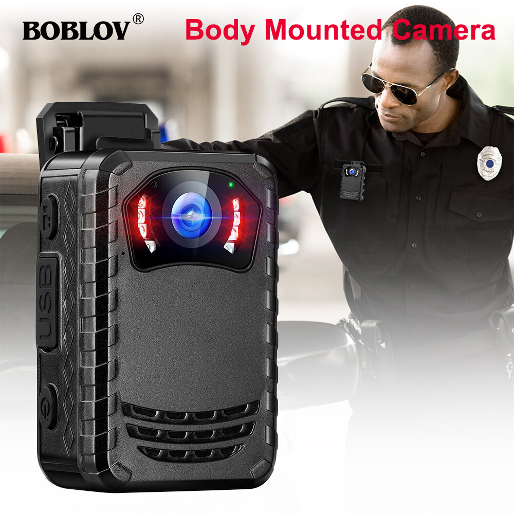【Optional Gift】BOBLOV N9 1296P Police Mini Body Worn Camera Security Guards Video Camcorder Night Vision Recorder 165° Wide Angle with Stealth Mode,Playback