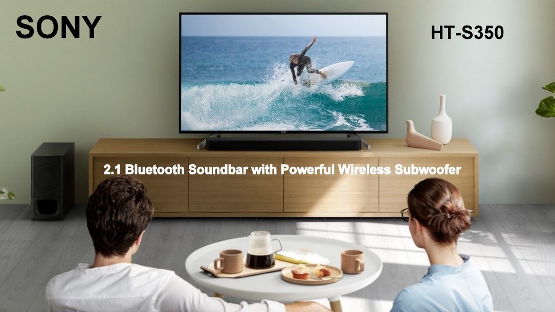 SONY HT-S350 2.1ch Soundbar with powerful wireless subwoofer and BLUETOOTH® technology
