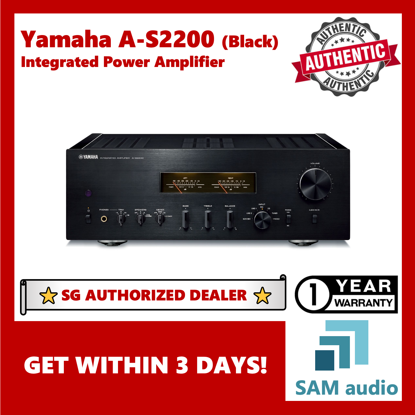 [?SG] Yamaha A-S2200 - Integrated Amplifier (AS2200)